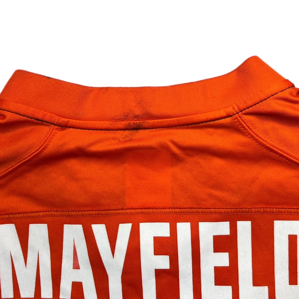 Used Nike Cleveland Browns Baker Mayfield Jersey Orange Size Small - Picture 6 of 6